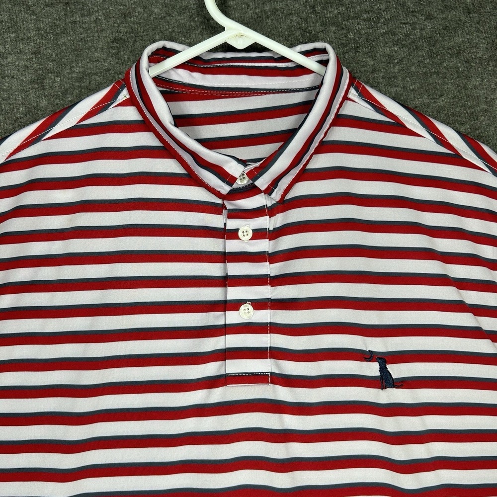 Local Boy Outfitters Polo Mens L Striped Short Sleeve Performance